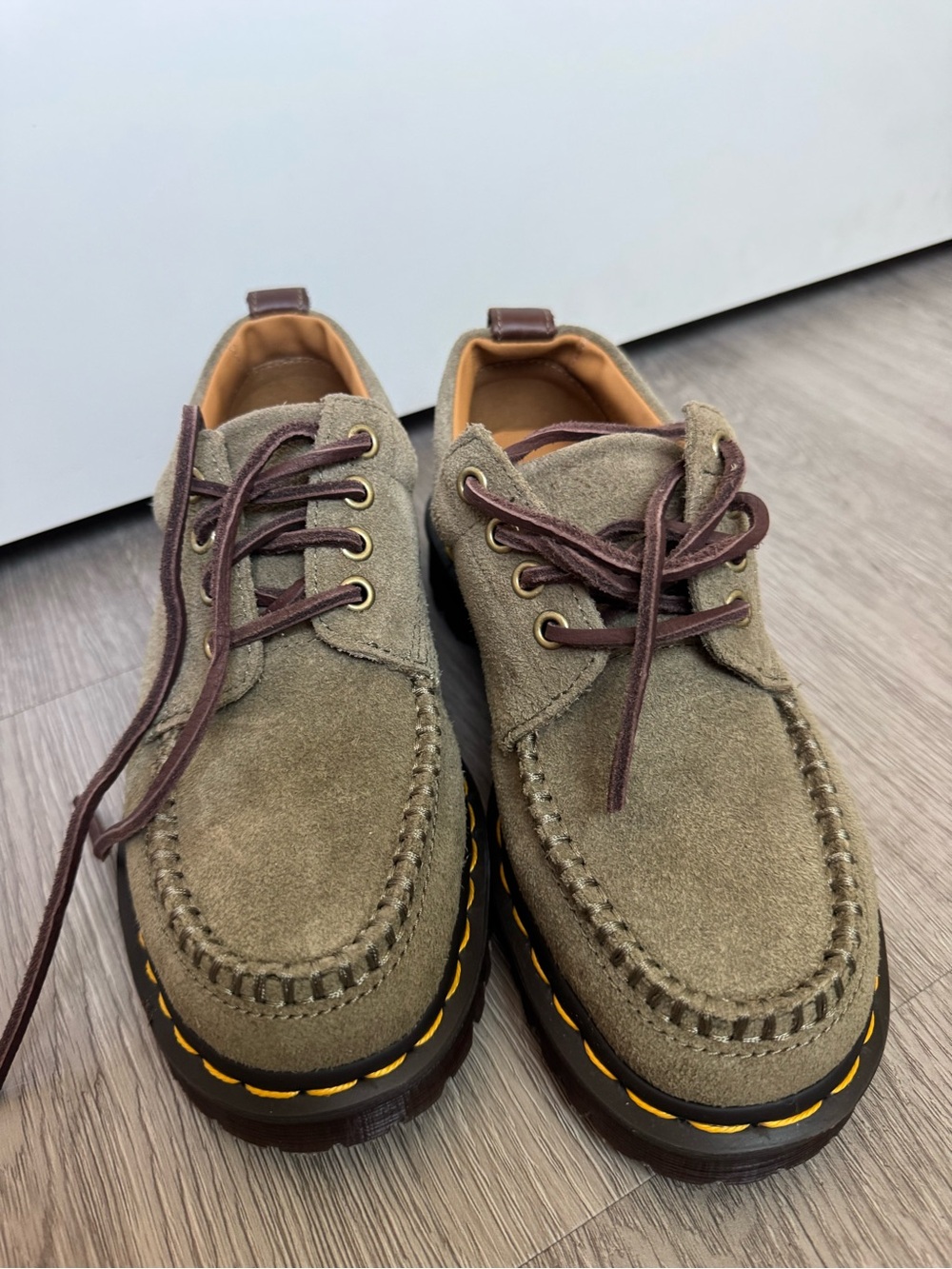 Dr. Martens Loafers Women’s Olive Suede